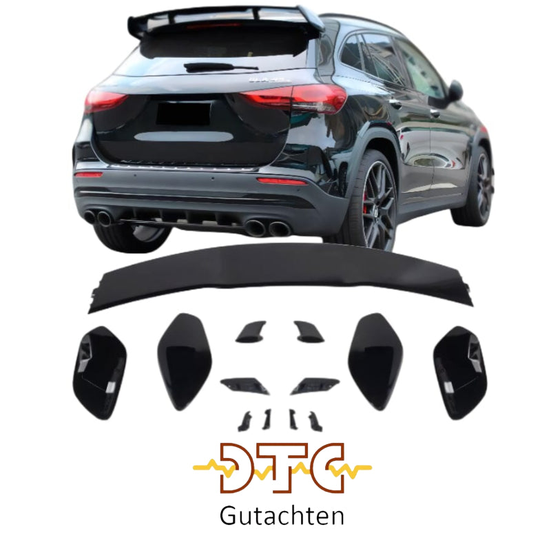 Mercedes GLA H247 Heckdachspoiler AMG Optik Schwarz